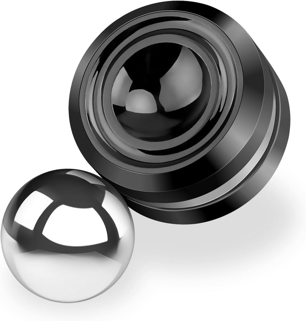 Fidget Slider Toy,Steel Ball Orbiter Magnetic Slider Sensory Toys,360° Rotation Anxiety Stress Relief Toy for Adult,Students ADHD,ADD Autism,Black