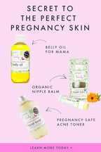 Green + Lovely Better than Butter Belly Oil(Tangerine) | Pregnancy Stretch Mark Prevention | 9 fl oz. Lasts for up to 6 Months | Natural Oil and Vitamin E Enriched for Amazing Skin Pre/Post Pregnancy