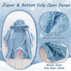 Newborn Baby Bear Outfit Suit Girls Boys Fleece Jumpsuit Romper Hooded Winter Snowsuit Clothes