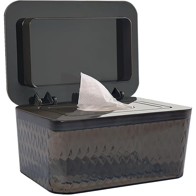 Wet Baby Wipes Dispenser - Large Capacity Wipe Holder Seal-Designed Dust-Proof Wet Wipes Container Keep Diaper Wipes Fresh