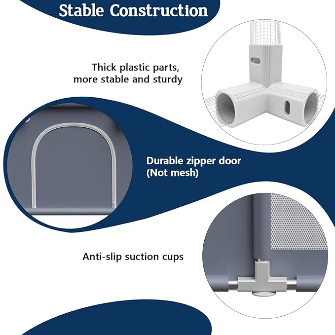 Baby Playpen 74x50 Inch, Playpen for Babies and Toddlers, Play Pen Pin Indoor Outdoor Baby Play Fence