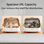 Baby Bottle Sterilizer and Dryer – UV Sterilizer 20L Large Capacity, Hot Air Drying, UV Sanitizer Box, No Need to add Water, No Need to Clean Regularly. Large Sterilizer for Nail Tools.