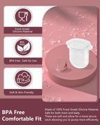 8PC M6 Breast Pump Replacement Accessories, Including 6pcs Duckbill Valve and 2pcs Diaphragms for Momcozy Mobile Style | M6, Replace for Momcozy Pump Parts, Not Original Parts, 8PC Red