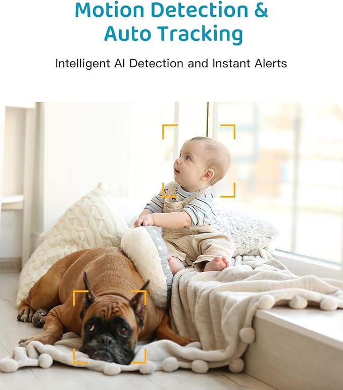 ARENTI Upgraded Baby Monitor, 4MP 2.4G&5G WiFi Baby Camera Monitor, Infrared Night Vision, Night Light, 2-Way Audio, Cry&Motion Detection, Temp&Humidity Sensor, App Control