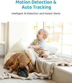 ARENTI Upgraded Baby Monitor, 4MP 2.4G&5G WiFi Baby Camera Monitor, Infrared Night Vision, Night Light, 2-Way Audio, Cry&Motion Detection, Temp&Humidity Sensor, App Control