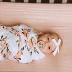 New LU Light Pink Playful Print Crib Sheet