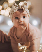 jollybows 12pcs Baby Girls Nylon Headband with Bow Newborn Hairbands Infant Hair Bow Elastics Handmade Hair Accessories for Toddlers Kids