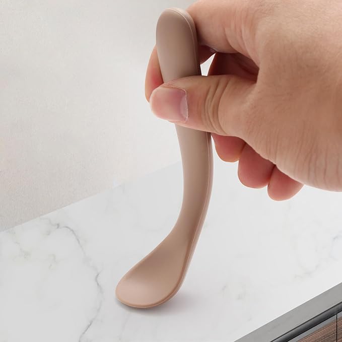 Baby Spoons, 6 Pack First Stage Silicone Feeding Spoons, Soft Tip Feeding Baby Utensils, Baby Led Weaning Supplies Training Spoons, Dishwasher and Boil Safe