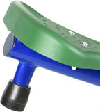 Outsunny Swing Set for Backyard, 5 in 1 Heavy-Duty A-Frame Stand Outdoor Playset for Kids with 29.5" Saucer Swing, Slide, Seesaw, Glider, Swing Seat, Blue