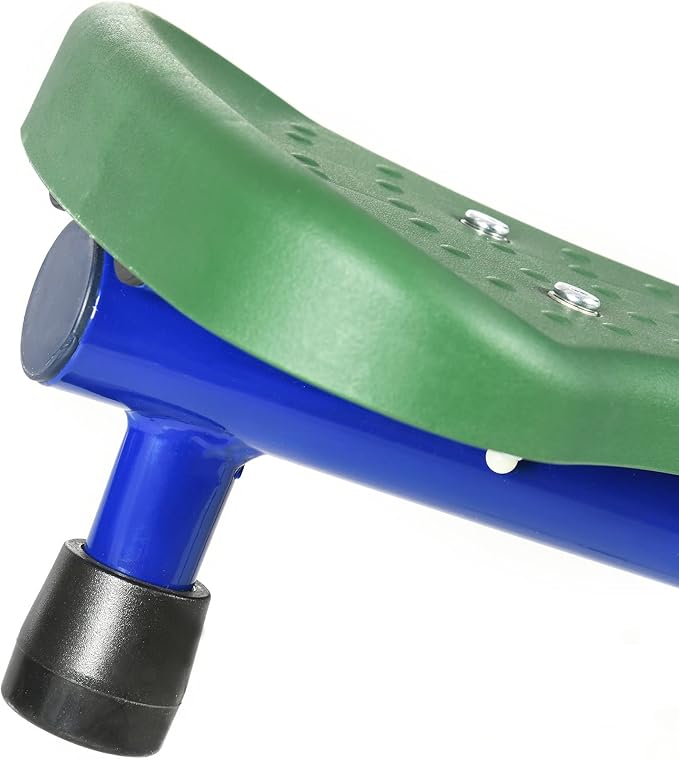 Outsunny Swing Set for Backyard, 5 in 1 Heavy-Duty A-Frame Stand Outdoor Playset for Kids with 29.5" Saucer Swing, Slide, Seesaw, Glider, Swing Seat, Blue