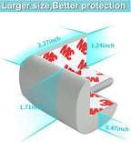 12 Pack Corner Protector Baby Proofing Corners and Edge Guards, Soft Safety Pre-Taped Rubber Foam Furniture Bumper for Fireplace, Table, Stair, Cabinet (Gray)