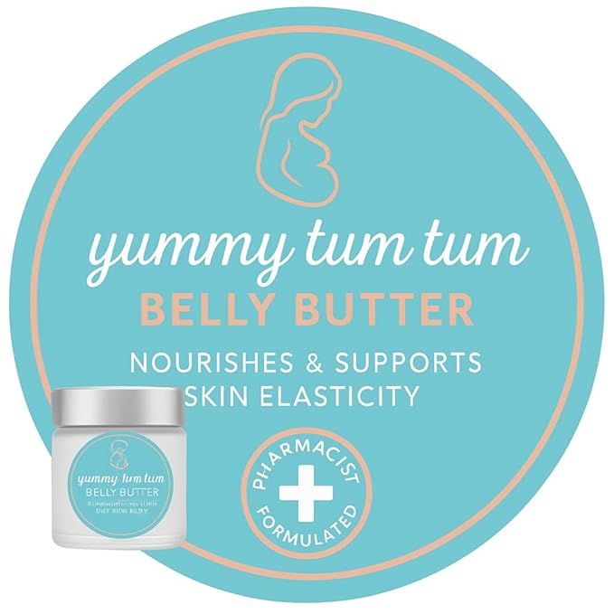 Yummy Tum Tum Stretch Mark Belly Butter for Pregnancy - 4fl Oz, Soft Lavender Scent - Pregnancy Stretch Mark Prevention - Pharmacist Formulated.