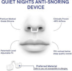 Anti Snoring Devices, Nasal Opener for Sleep Breathing, Increases Airflow, Three Adjustable Sizes, Individually Packaged, Easy to Carry - 4 Pack