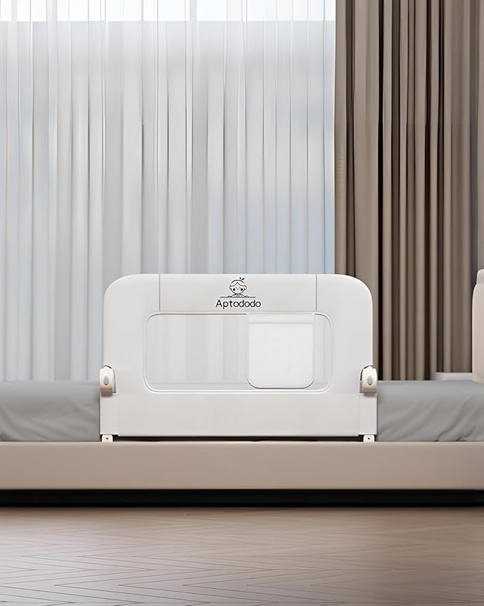 33" Bed Rails for Toddlers(Compact) for Single/Twin Bed with U-Shape Base, Toddler Bed Rails with More Stable and Secure, Fit for High/Low Mattresses, Box/Platform Bed