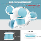 Portable Potty for Toddler Travel Foldable Potty Seat for Toddler Training Toilet for Kids Boys Girls Car On The Go Potty Travel Toilet Chair for Camping Park Indoor/Outdoor (Blue)