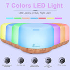 Diffuserlove Diffuser Essential Oil Diffusers 500ML Remote Control Aroma Diffuser Cool Mist Aromatherapy Diffuser with Mute Design, Timer and Auto Shut-Off for Office Living Room Yellow