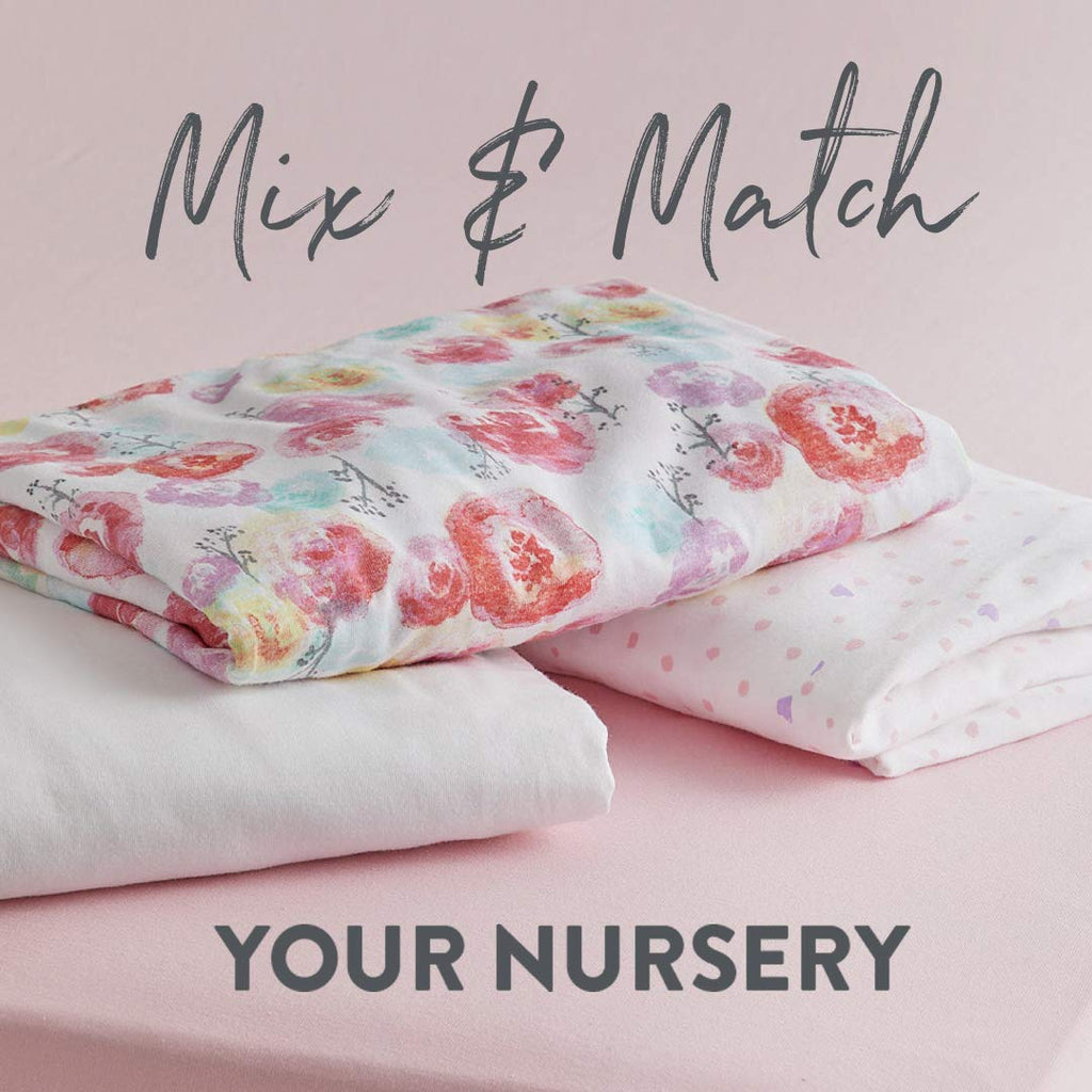 HonestBaby unisex-baby Fitted Crib Sheets Set Standard Mattress, 100% Organic Cotton Baby Boys, Girls, Neutral, 1 Pack - Pattern Play, One Size