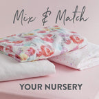 HonestBaby unisex-baby Fitted Crib Sheets Set Standard Mattress, 100% Organic Cotton Baby Boys, Girls, Neutral, 1 Pack - Pattern Play, One Size