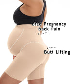 Seamless Maternity Shapewear, Prevent Thigh Chaffing, Pregnancy Belly Support, S-5XL