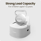 3 in 1 Potty Training Toilet, Toddler Potty Training Seat, Baby Potty Trainning Step Stool, Potty Trainer for Boys and Girls, Gray