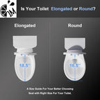 Round Toilet Seat with Toddler Seat Built In, 3X Slow Close FOR BOTH TODDLER & ADULT Seats, Potty Training Toilet Seat, No Wiggle and Easy to Install, Detachable Toddler Seat, White (2Pcs Pack)