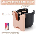 Accmor Stroller Cup Holder with Phone Holder, Bike Cup Holder, Universal Cup Holder for Uppababy Nuna Doona Strollers, 2-in-1 Cup Phone Holder for Stroller, Bike, Wheelchair, Walker, Scooter