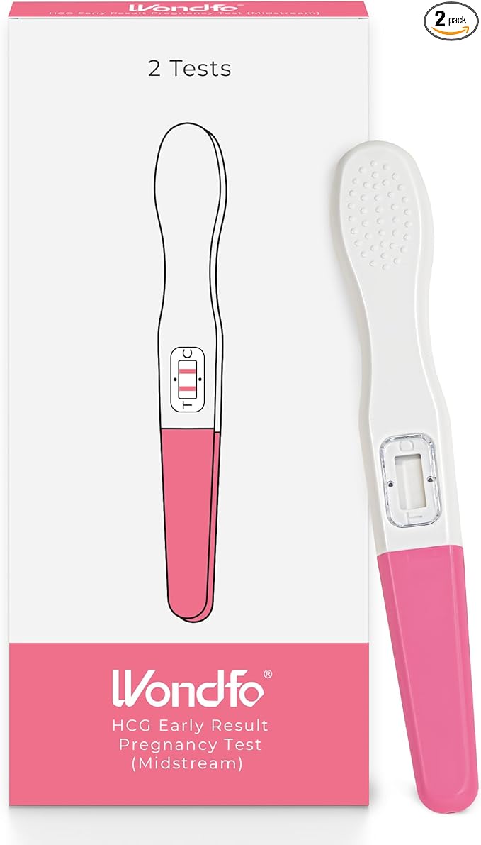 Wondfo Early Result Pregnancy Test Sticks-6 Days Before Missed Period-Rapid Detection at Home Pregnancy Test (2 Pack)