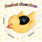 TKY Baby Bath Thermometer with Floating Toys - Digital Water & Room Temperature Monitor, Rechargeable Thermometer with Alerts for Newborn Bath Essentials, Infant Safety