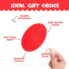 Montessori Baby Toys Play Kit Montessori Mirror Peekaboo Knob Puzzle, Medium Spinning Drum and Rainbow Fabric Ball Kit Toys for6-12Months Toddlers (Mirror Peekaboo Knob Puzzle)