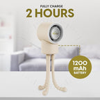 Portable Mini Travel Stroller Fan - Battery Operated, Clip On, Small, Handheld, Rotating, Rechargeable, Personal Fan with Flexible Tripod, 3 Speeds for Baby Crib, Bed Car, Seat Treadmill