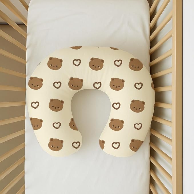 Nursing Pillow Covers 2 Pack, Breastfeeding Pillow Slipcovers Soft and Stretchy, Nursing Covers for Baby Girls Boys Newborn