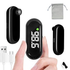 Medical Forehead Digital Thermometer with Backlight Fever Alarm, Accurate for Adults and Kids (Black)