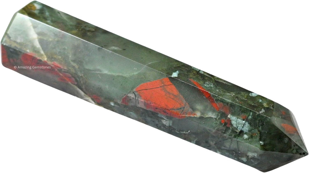 Amazing Gemstone African Bloodstone Crystal Towers ~ Natural Healing Crystal Point Obelisk for Reiki Healing and Crystal Grid (3- Inch)