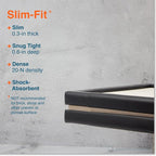 Roving Cove Slim-Fit Corner Edge Protector for Baby Proofing (Small 18ft Edge 8 Corners), Furniture Safety Bumper Guard, Soft NBR Rubber Foam, 3M Adhesive, Onyx Black