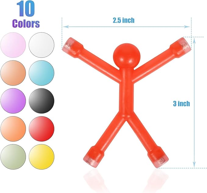 5 Pcs Magnetic Toy, Colorful Magnets for Kids, Flexible Magnet Toys for Decoration and Fun, Kids Travel Toys