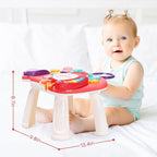 CUTE STONE Baby Walker for Boys Girls, 2 in 1 Sit-to-Stand Learning Walker and Activity Center, Baby Walking Toy, Early Learning Push Toy Gift for Infant