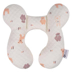 vocheer Baby Neck Pillow(Upgraded), Cotton, Baby Support Pillow, Car Seat Pillows for Newborn, Carseat Head and Body Support, Infant Travel Pillows for Prams, Pushchair, Stroller, Bouncer, Deer