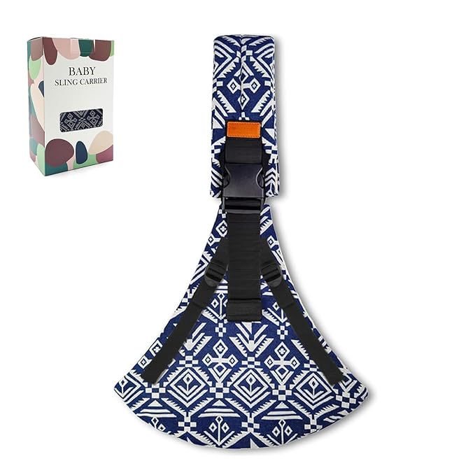 Baby Sling Carrier 2025 Baby Carrier Newborn to Toddler Sling Lightweight Baby Carrier Sling with Adjustable Straps Toddler Carrier Baby Wrap Sling for 10-30 lbs(Blue Sailboat)
