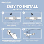 Child Safety Strap Locks (12 Pack) Baby Proof Cabinets, Drawers, Fridge, Toilet & Trash Cans – 3M Adhesive Childproof Locks – Jool Baby