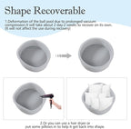 Foam Ball Pit, 35.4"x 11.8" Ball Pits for Toddlers, Soft Round Kiddie Baby Playpen Ball Pool for Kids, Ideal Gift for Babies Indoor and Outdoor Game, Grey, (Balls not Included)