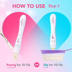 Easy@Home Smart Timing Pregnancy Test: Accurate Early hCG Detection - Fast Results & Easy to Use at-Home Tests with Love Heart Indicator | 5 Pack