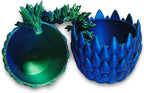 Dragon Egg, Easter Egg with Pet Dragon, 3D Printed Dragon, Crystal Dragon Fidget Toy, Articulated Dragon Eggs Fidget Toy Surprise for Adults