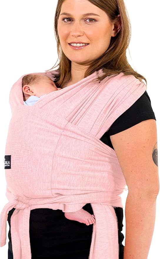 Koala Babycare Baby Carrier Wrap, Easy to Wear As a T-Shirt - Original Baby Carrier Newborn to Toddler - Sling One Size Fits All - Baby Wraps Carrier Up to 22lbs
