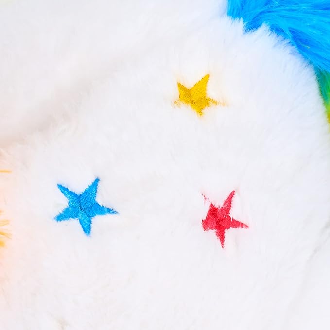 Cuteoy Light-up Plush White Unicorn LED Stuffed Animal Birthday Christmas Plushies Toy Gifts for Kids Toddler Girls, 15"