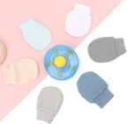 BQUBO 6 Pairs Newborn Baby Boys Girls Mittens 0-6 Months Unisex-Baby Infant Mittens Elastic No Scratch Wrist Gloves