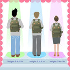 iniuniu Diaper Bag Backpack, 4 in 1 kit Large Unisex Baby Bags for Boys Girls, Waterproof Travel Back Pack with Diaper Pouch