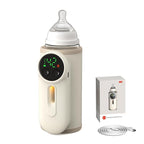 Portable Bottle Warmer for Baby,Baby Milk Warmer Multi-Function Milk & Formula Heater Even Heating,Defrosting Fits Most Bottles Ideal for Travel & Home Baby Feeding On The Go,8000 mAh Battery