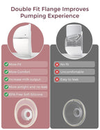 Momcozy M5 Hands-Free Wearable Breast Pump, Double-Sealed Flange for Baby-Like Comfort, 3 Modes & 9 Suction Levels, Portable Electric Pump – 24mm, 1 Pack Cozy Red