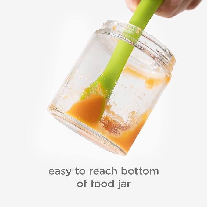 Olababy Baby and Children's Spoon (Training, Set of 2) - Flexible Learning Spoon for Complementary Foods Introduction | Soft, Flexible Silicone BPA-Free