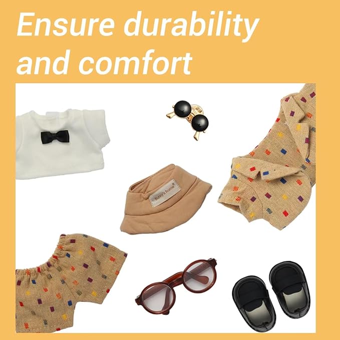 17CM Collectible Doll Clothes.17cm Mini Doll Clothing Set.Exquisite Handmade.Suitable for Small Collectible Dolls.Multiple Styles Available (Dresses/Casual Wear/Holiday Outfits) (NO Doll) (Style F)